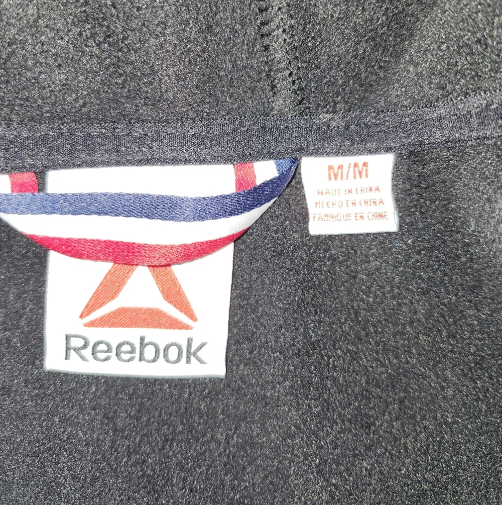 Reebok | Charcoal Black Zip-Up Hoodie - Picture 6 of 6